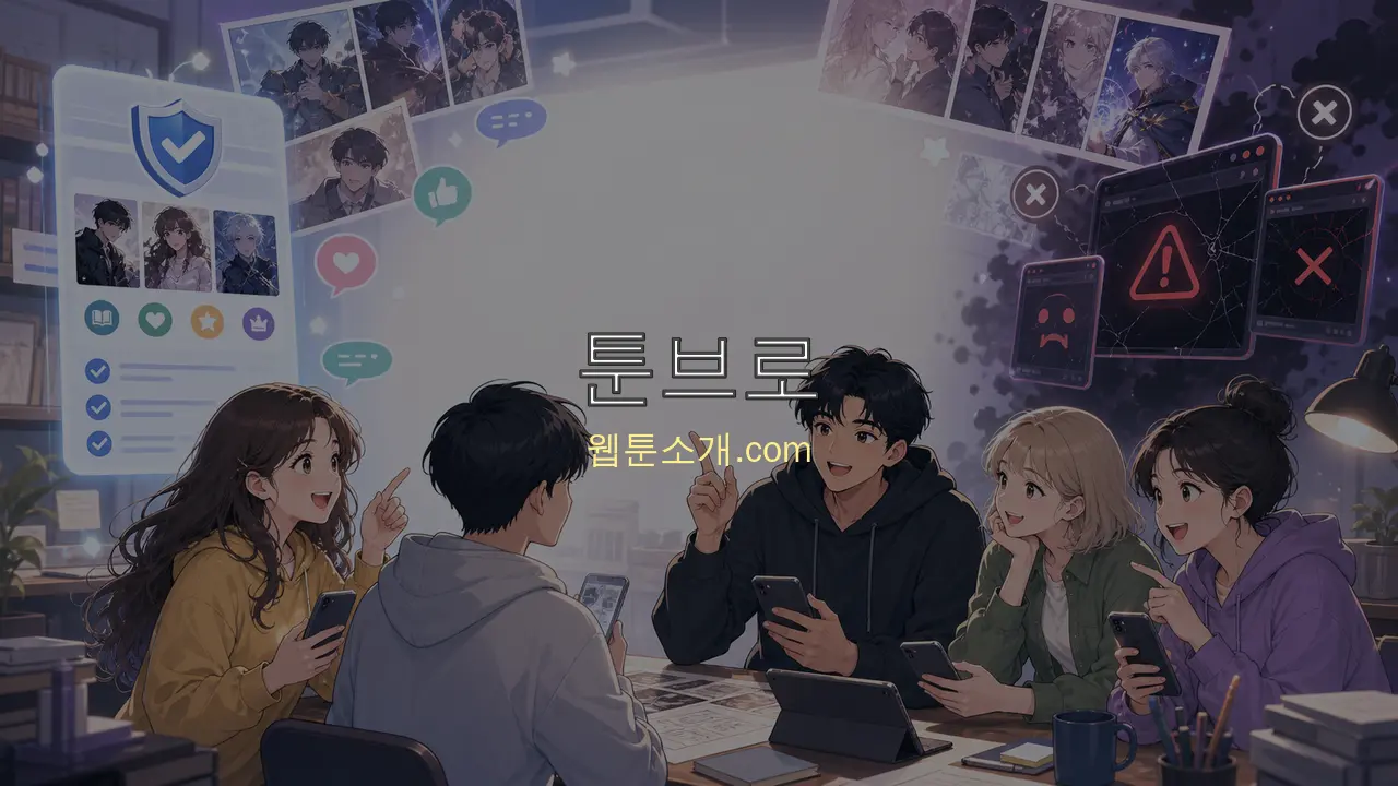 웹툰소개.com 툰브로 대체 사이트 주의사항 썸네일
